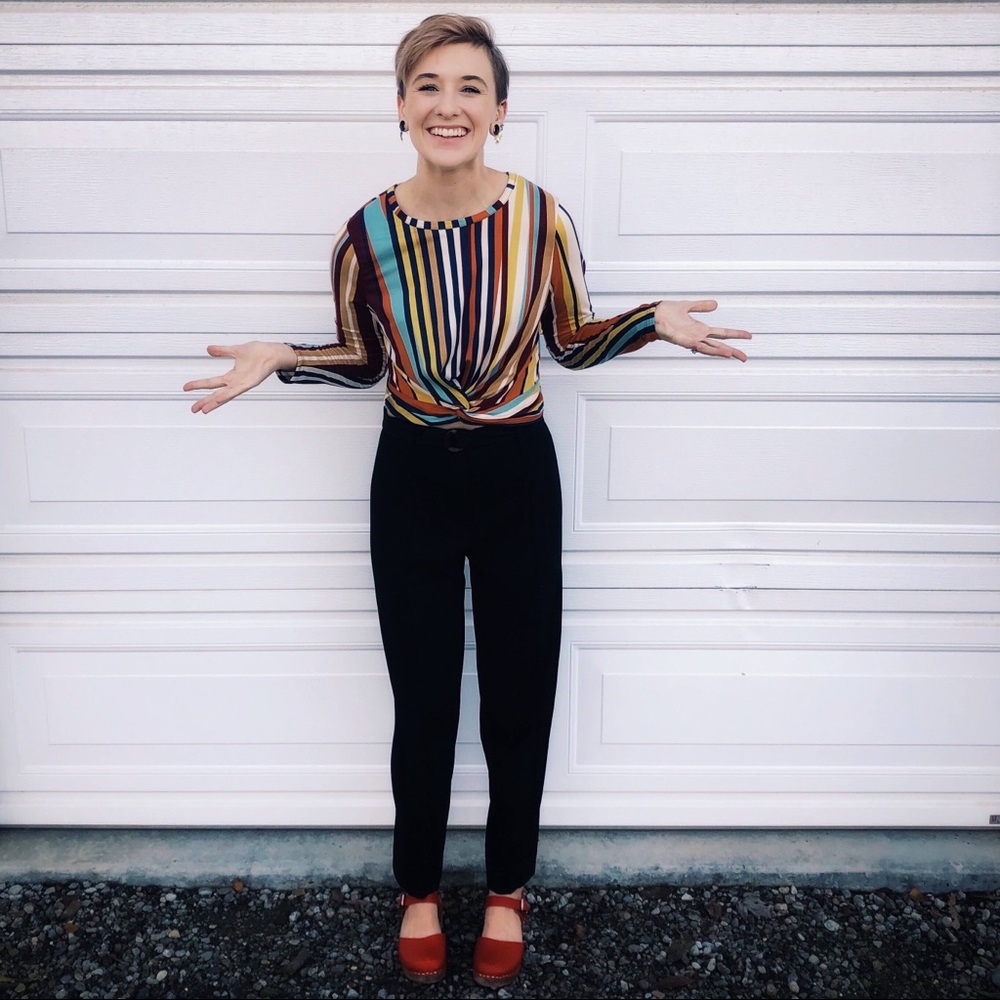 High-waisted Slacks